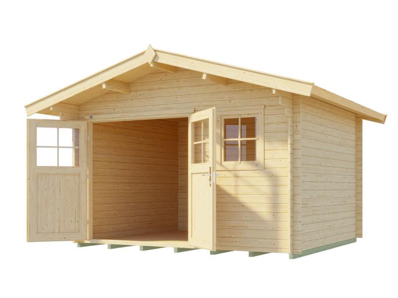 Weka Gartenhaus 109 Gr. 2 Vordach 60 cm