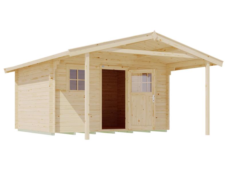 Weka Gartenhaus 110 Gr. 1 Vordach 200 cm