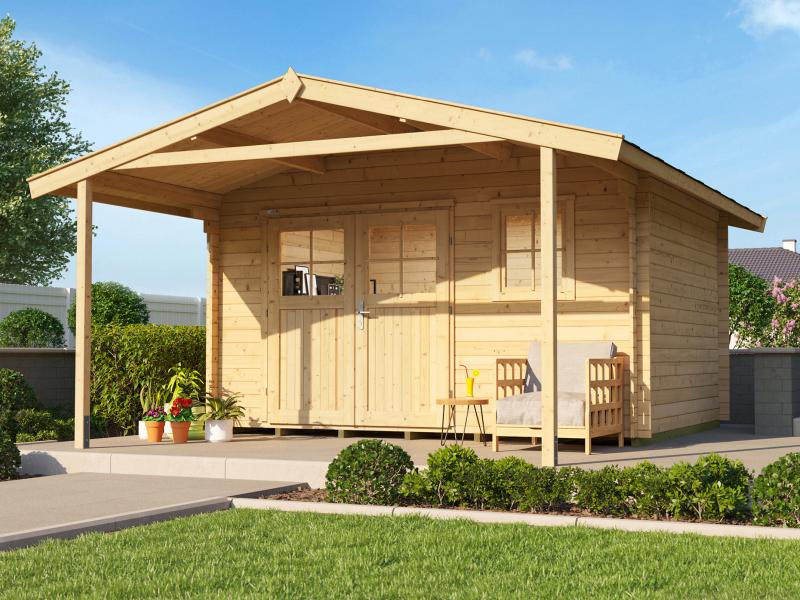 Weka Gartenhaus 110 Gr. 1 Vordach 200 cm