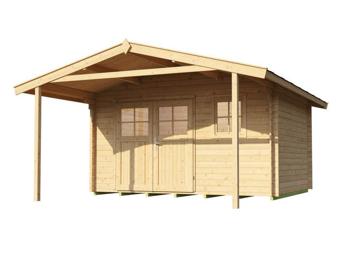 Weka Gartenhaus 110 Gr. 1 Vordach 200 cm