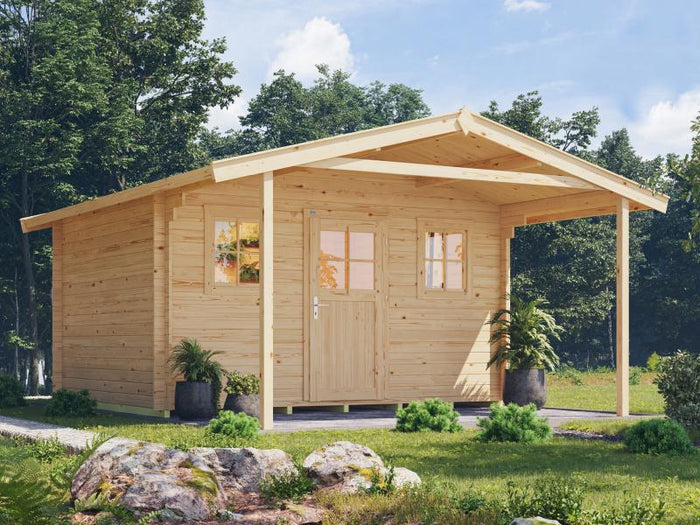 Weka Gartenhaus 110 Gr. 2 Vordach 200 cm