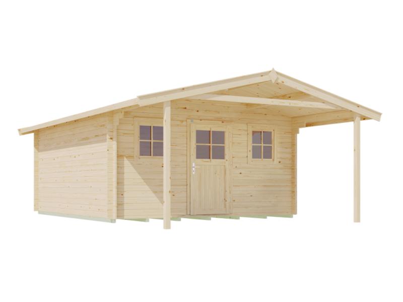 Weka Gartenhaus 110 Gr. 2 Vordach 200 cm