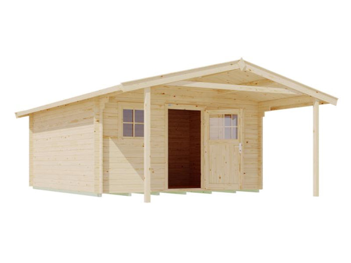 Weka Gartenhaus 110 Gr. 2 Vordach 200 cm