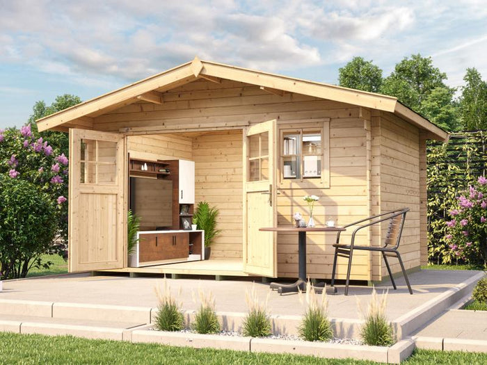 Weka Gartenhaus 111 Gr. 2 Vordach 60 cm