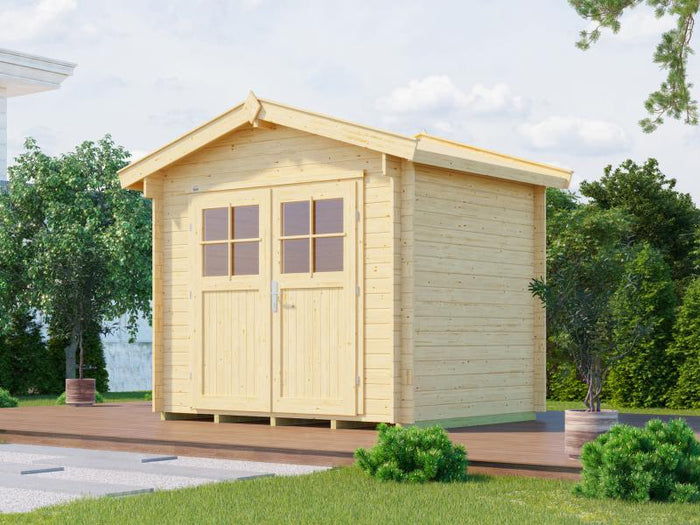 Weka Gartenhaus 112 Gr 1 Vordach 60 cm