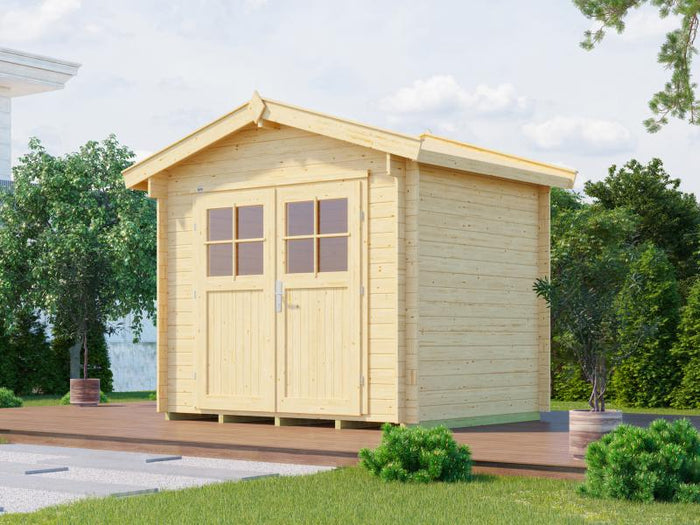 Weka Gartenhaus 112 Gr 3 Vordach 20 cm