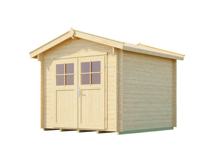 Weka Gartenhaus 112 Gr 3 Vordach 20 cm