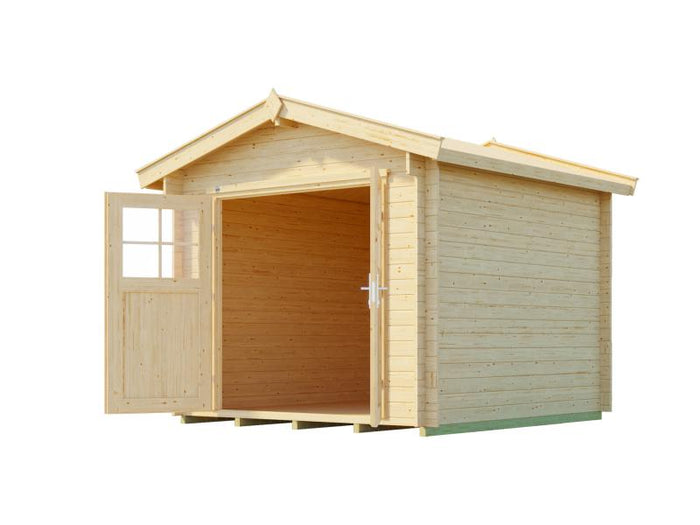 Weka Gartenhaus 112 Gr 3 Vordach 20 cm