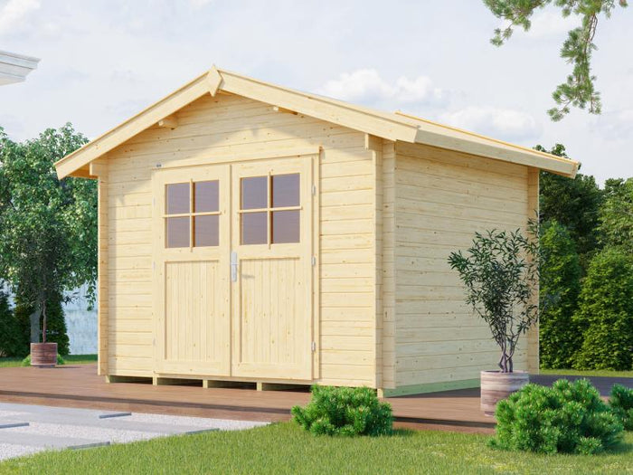 Weka Gartenhaus 112 Gr 5 Vordach 20 cm