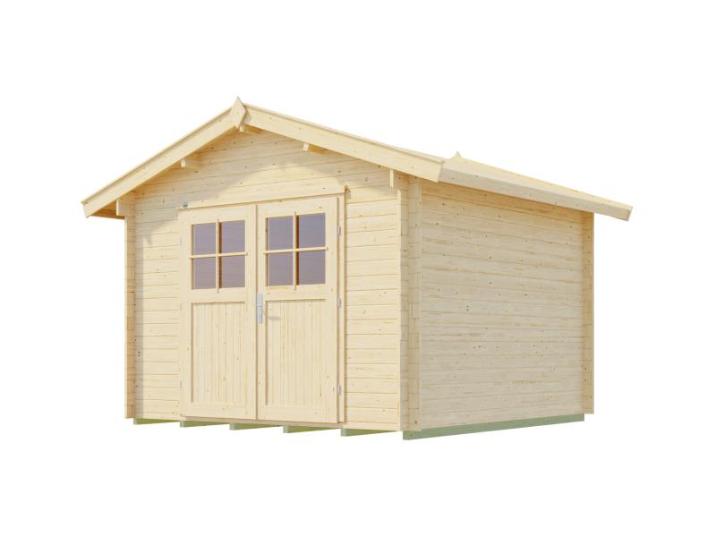 Weka Gartenhaus 112 Gr 6 Vordach 20 cm