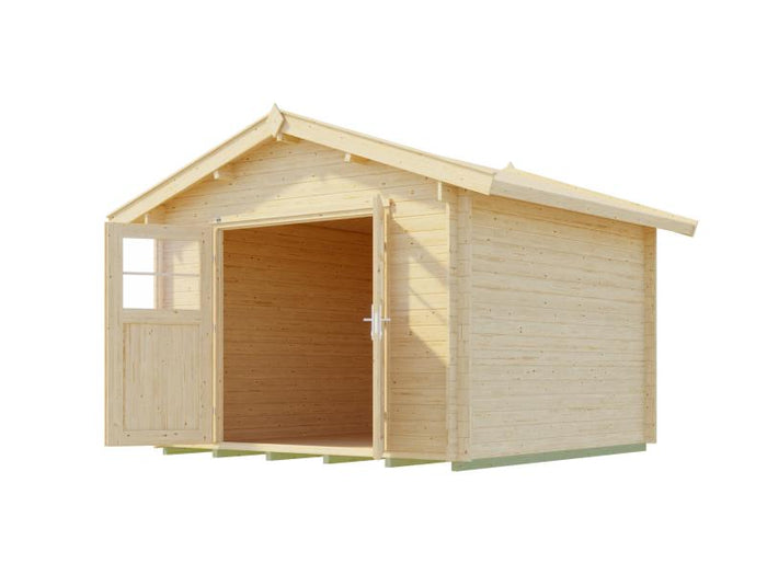 Weka Gartenhaus 112 Gr 6 Vordach 20 cm