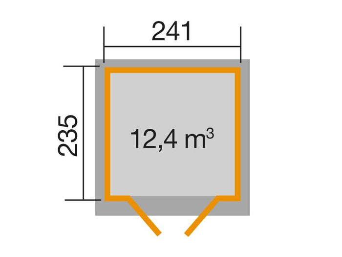 Weka Gartenhaus 122 Gr. 2 natur