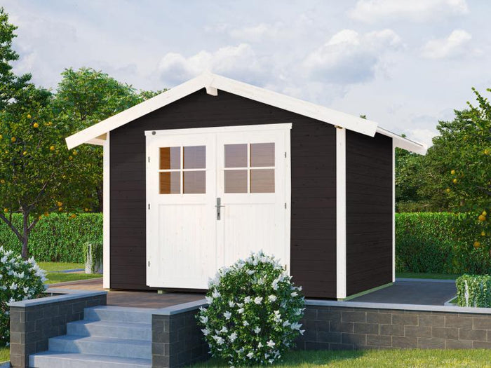Weka Gartenhaus 122 Gr. 3 anthrazit
