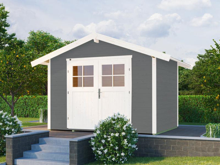 Weka Gartenhaus 122 Gr. 3 grau