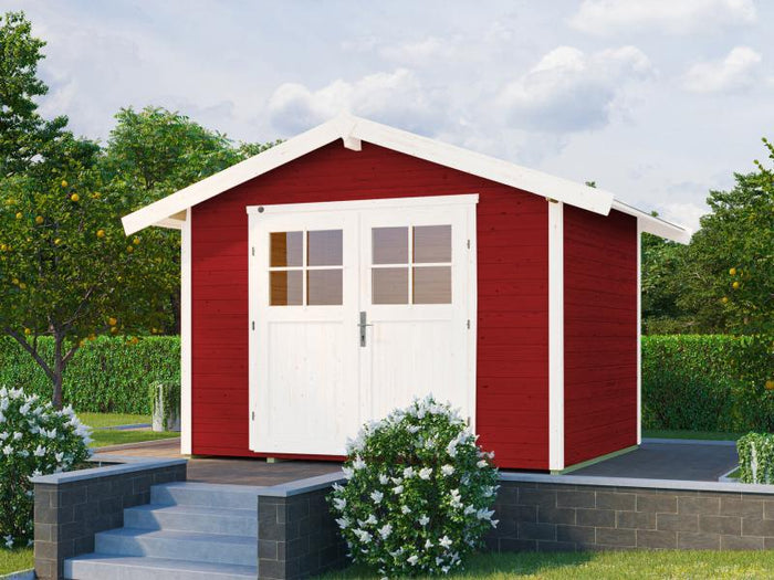 Weka Gartenhaus 122 Gr. 3 schwedenrot