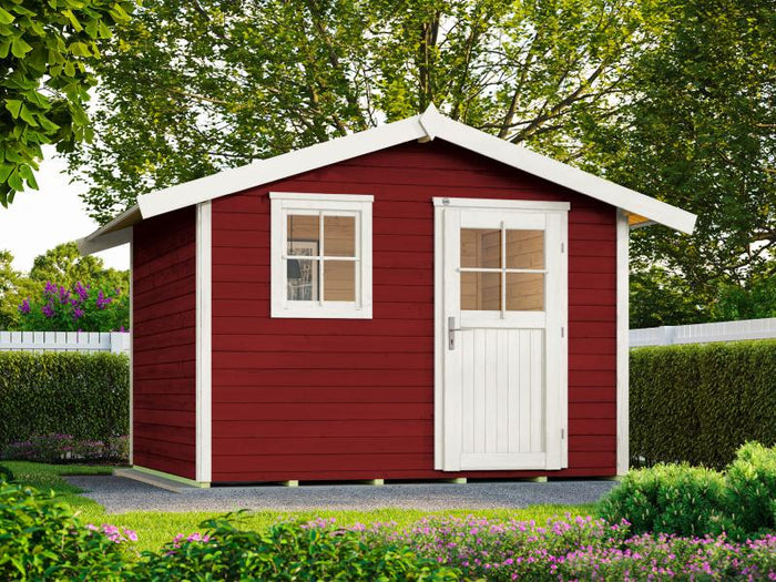 Weka Gartenhaus 123 Gr. 4 schwedenrot