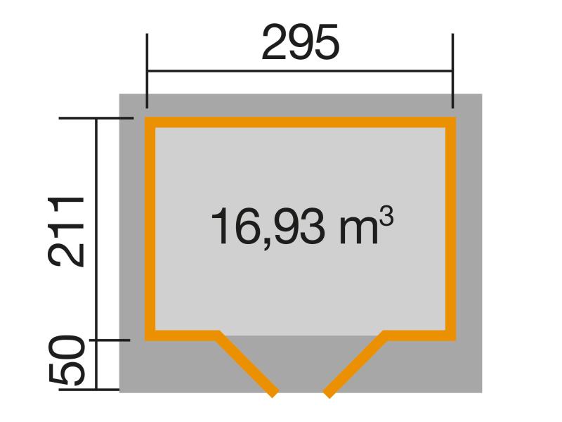 Weka Gartenhaus 126 Gr. 1 natur