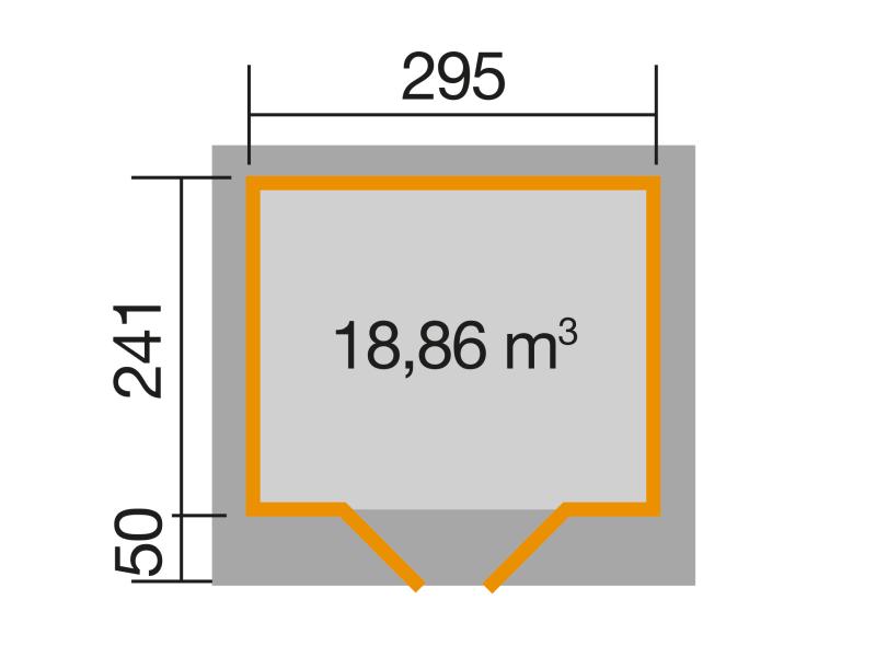 Weka Gartenhaus 126 Gr. 2 schwedenrot