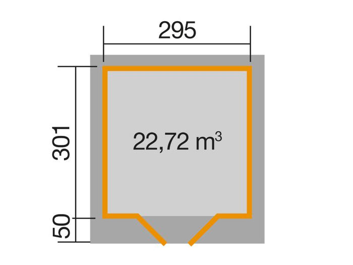 Weka Gartenhaus 126 Gr. 3 schwedenrot