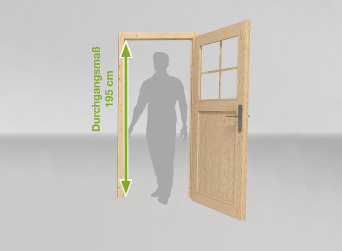 Weka Gartenhaus 126 Plus Gr. 1 natur