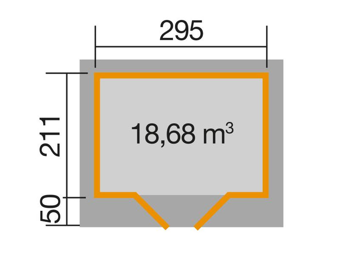 Weka Gartenhaus 126 Plus Gr. 1 natur