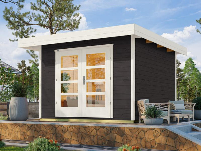 Weka Gartenhaus 126 Plus Gr. 2 anthrazit