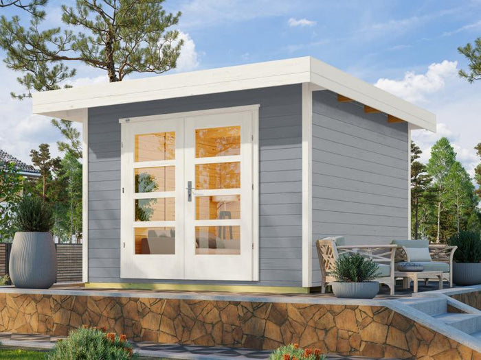 Weka Gartenhaus 126 Plus Gr. 2 grau