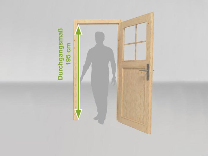 Weka Gartenhaus 126 Plus Gr. 2 natur