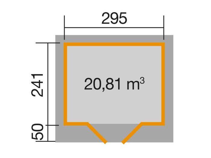 Weka Gartenhaus 126 Plus Gr. 2 schwedenrot