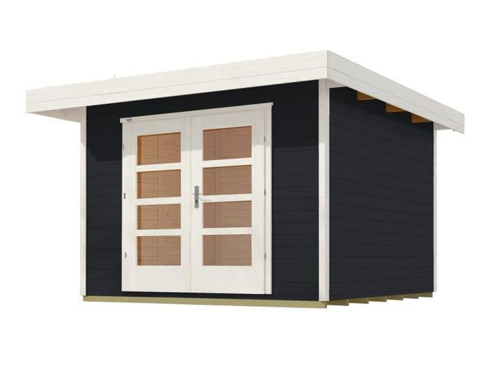 Weka Gartenhaus 126 Plus Gr. 3 in anthrazit