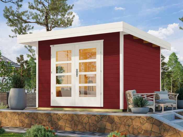 Weka Gartenhaus 126 Plus Gr. 3 in schwedenrot