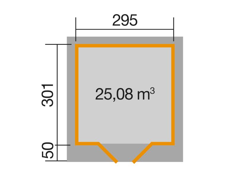 Weka Gartenhaus 126 Plus Gr. 3 in schwedenrot