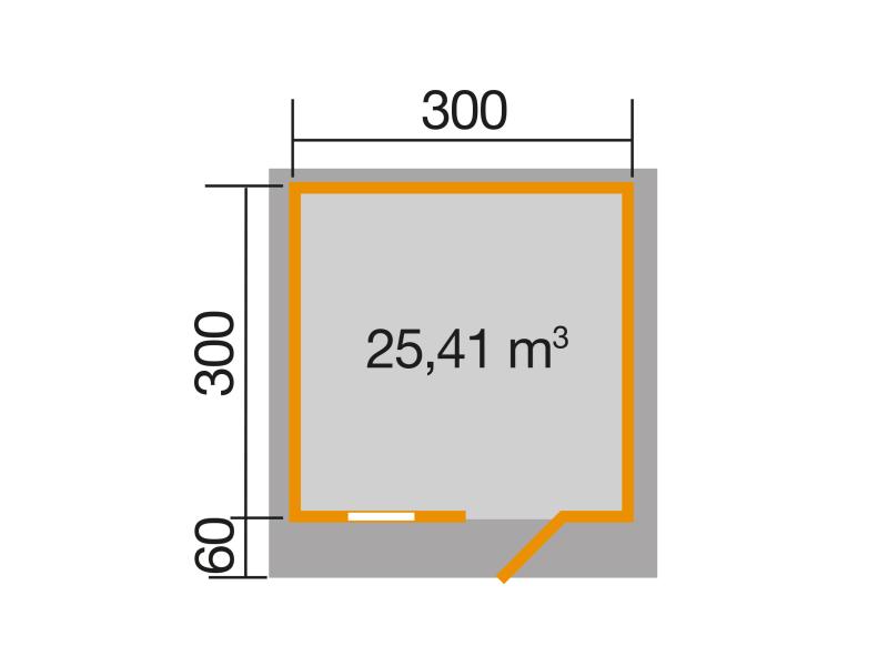 Weka Gartenhaus 131 Gr. 3