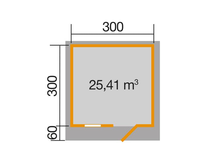 Weka Gartenhaus 131 Gr. 3