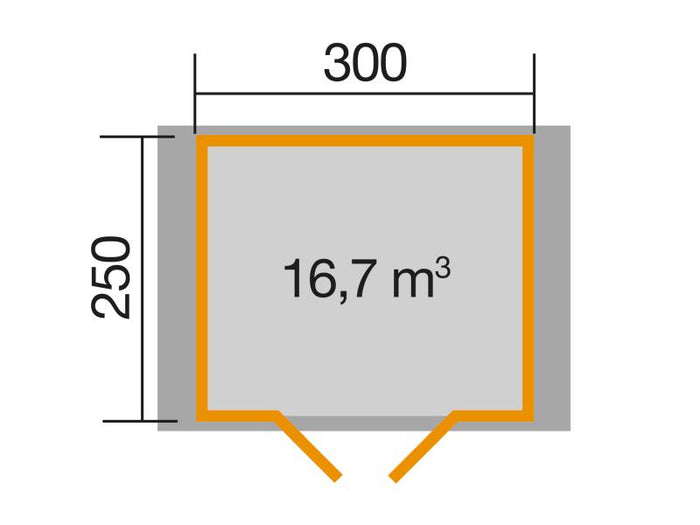 Weka Gartenhaus 132 A Gr. 2 38 mm