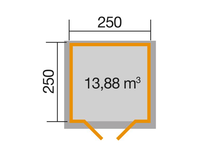 Weka Gartenhaus 132 A Größe 1 38 mm