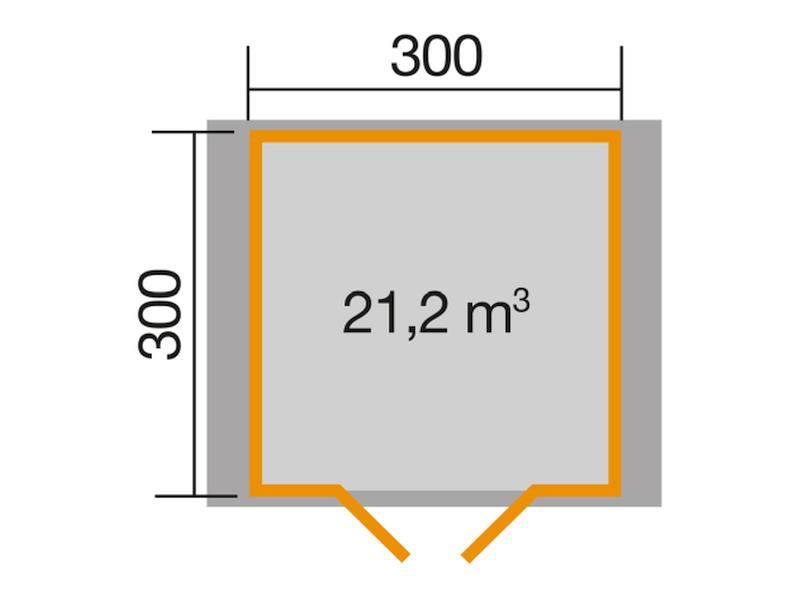 Weka Gartenhaus 132 Gr. 3