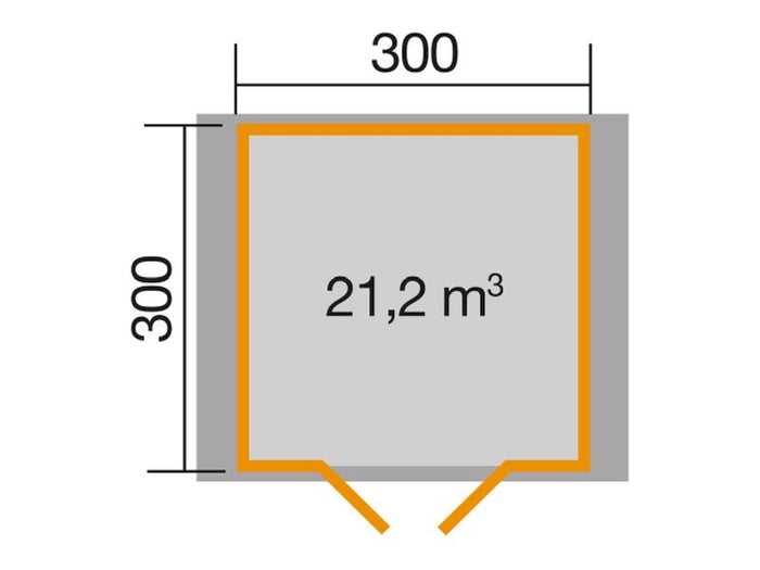 Weka Gartenhaus 132 Gr. 3