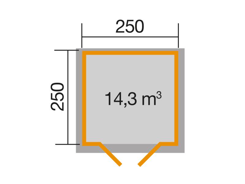 Weka Gartenhaus 132 Größe 1 45 mm