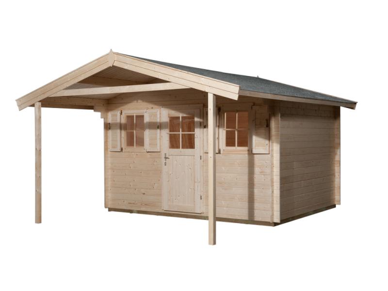 Weka Gartenhaus 135 Gr. 1 Vordach 200 cm
