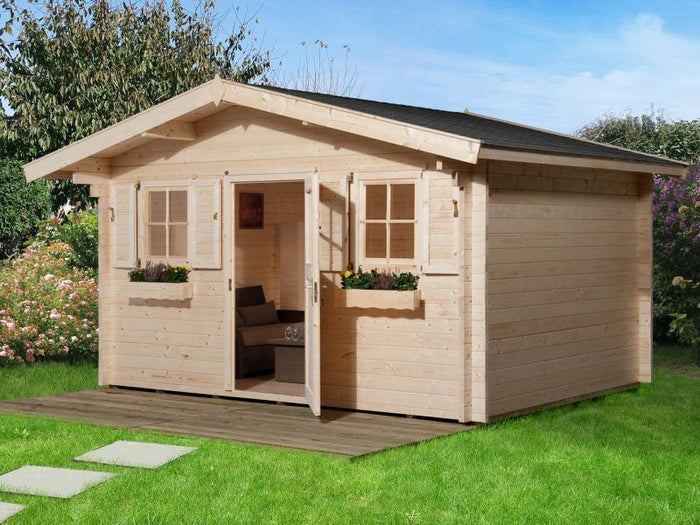 Weka Gartenhaus 135 Gr. 1 Vordach 60 cm