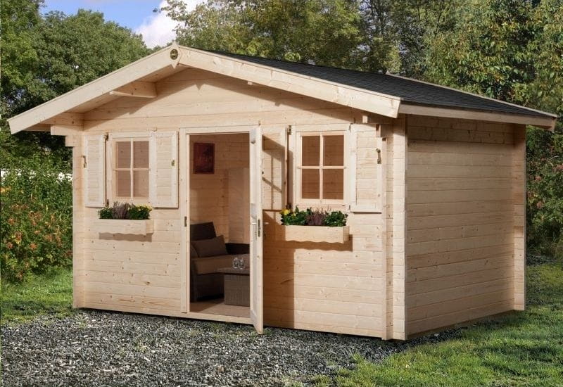 Weka Gartenhaus 135 Gr. 1 Vordach 60 cm