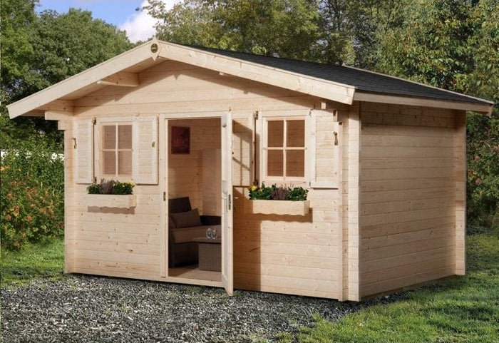 Weka Gartenhaus 135 Gr. 1 Vordach 60 cm