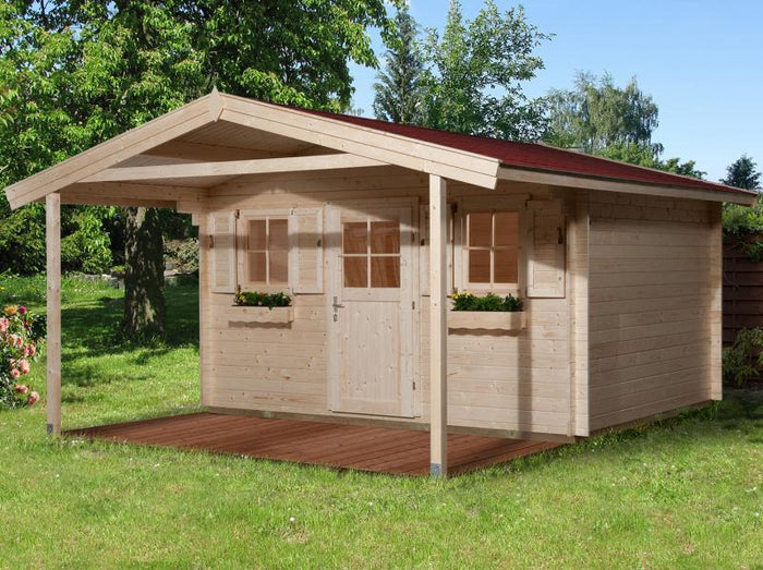 Weka Gartenhaus 135 Gr. 2 Vordach 200 cm