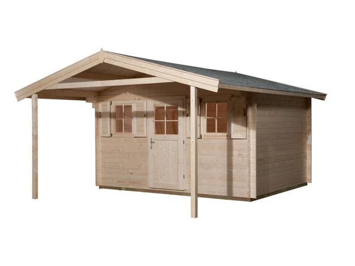 Weka Gartenhaus 135 Gr. 2 Vordach 200 cm