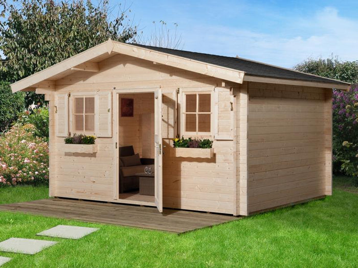 Weka Gartenhaus 135 Gr. 2 Vordach 60 cm