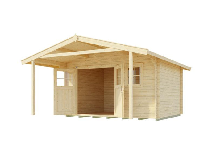 Weka Gartenhaus 136 Gr. 1 Vordach 200 cm