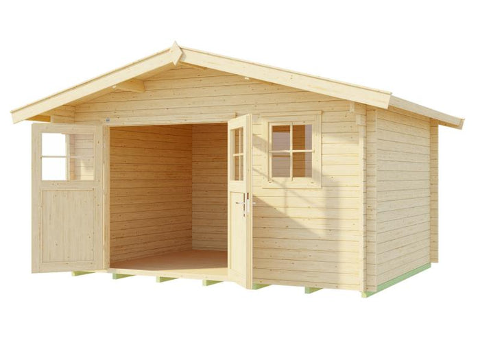 Weka Gartenhaus 136 Gr. 1 Vordach 60 cm