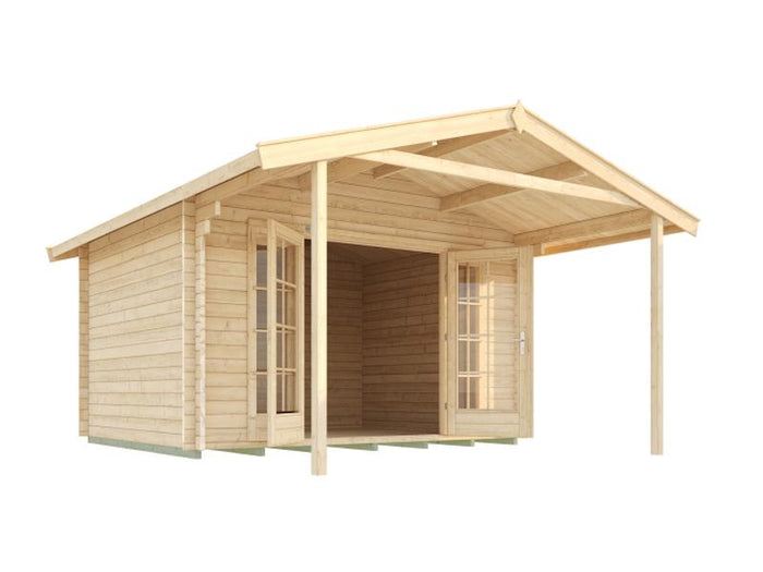 Weka Gartenhaus 137 Gr. 2 Vordach 200 cm