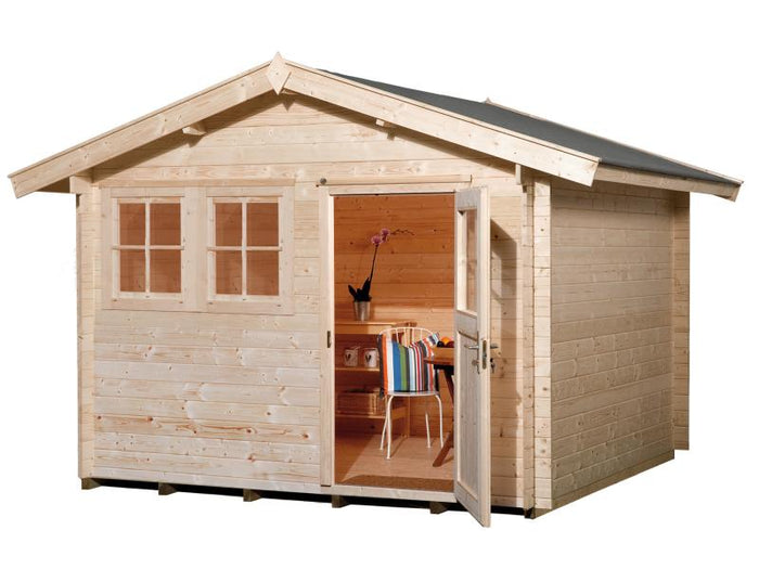 Weka Gartenhaus 139 Gr. 2 Vordach 20 cm